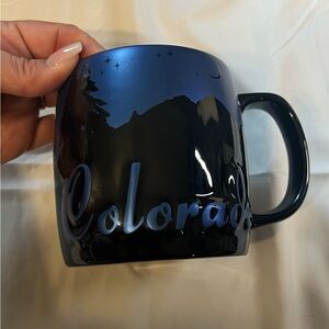 Colorado Scenic Matte Blue Ceramic Mug